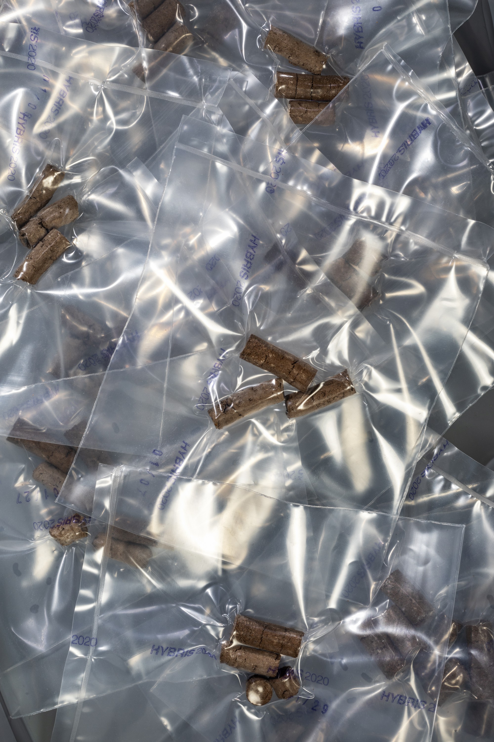 Mehlwurmkot als Pellets gepresst